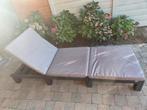 Allibert Daytona ligbed + kussen grijs, Tuin en Terras, Ophalen, Zo goed als nieuw