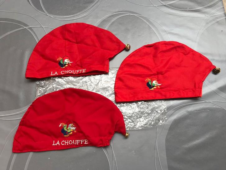 Chouffe bier, 3 mutsen voor 8€, Verzamelen, Merken en Reclamevoorwerpen, Nieuw, Overige typen, Ophalen of Verzenden