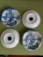 Handgeschilderd Delfts Blauw 4 schoteltjes, Verzamelen, Ophalen of Verzenden, Nieuw, Porselein, Bord of Schaal