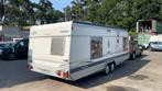 Fendt Diamant White 650 bj2003, Caravans en Kamperen, Caravans, Frans bed, Bedrijf, Treinzit, Kachel