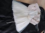 Meisjesjurk in gebroken wit met bolero in oud roze maat 110, Kinderen en Baby's, Ophalen, Zo goed als nieuw, Jurk of Rok, Meisje