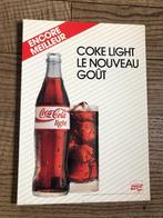 COCA-COLA LIGHT reclamestaander karton 1990, Verzamelen, Reclamebord, Gebruikt, Verzenden