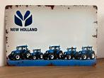 Metalen plaat voor New Holland-tractor, Verzamelen, Merken en Reclamevoorwerpen, Ophalen of Verzenden, Nieuw