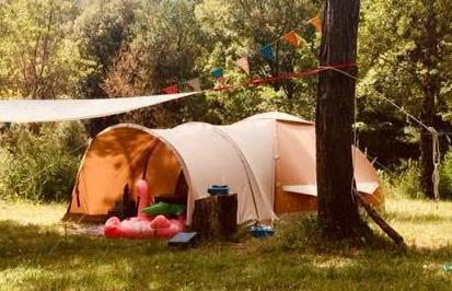 Gele Karsten tent, Caravans en Kamperen, Tenten, Ophalen