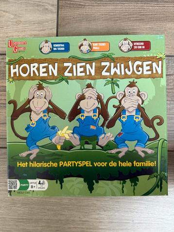 Hilarisch partyspel ‘Horen Zien Zwijgen’ beschikbaar voor biedingen