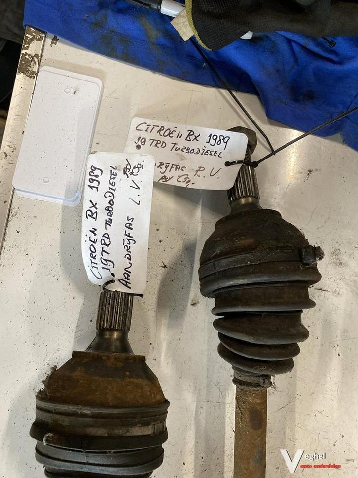 Citroen BX 1.9 TRD turbo diesel 1989 Aandrijfas Lv of Rv, Autos : Pièces & Accessoires, Transmission & Accessoires, Utilisé, Enlèvement
