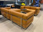 CASSINA LC3 COGNAC BANKENSET: 1x2-ZIT + 2x1-ZIT - SETPRIJS, Verzenden, Design, Zo goed als nieuw, Vierpersoons of meer