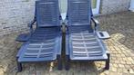 Ligbank voor in tuin (Curver - 2 stuks), Jardin & Terrasse, Enlèvement, Comme neuf, Plastique, Ajustable