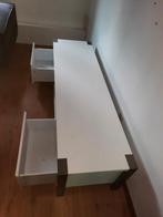 Witte tv kast met 2 laden te koop, Huis en Inrichting, Kasten |Televisiemeubels, Ophalen, Gebruikt, 50 tot 100 cm, Minder dan 100 cm