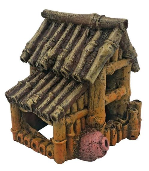 Nieuw 2 maten Superfish Bamboo Huis (S en L), Dieren en Toebehoren, Vissen | Aquaria en Toebehoren, Nieuw, Sierelement, Ophalen