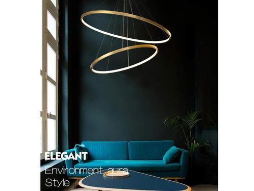 Aurora 280 design armatuur goud, Huis en Inrichting, Lampen | Plafondlampen, Nieuw, Verzenden