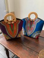 Twee handtassen uit Senegal, Handtassen en Accessoires, Tassen | Damestassen, Ophalen, Zo goed als nieuw