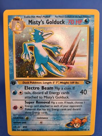 Misty's Golduck 12/132 - Gym Challenge (1st edition) beschikbaar voor biedingen