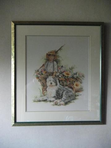 schilderij,bobtail, Enlèvement ou Envoi, Comme neuf, 50 à 75 cm, Peinture