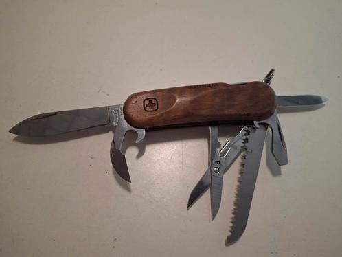 Wenger evo wood zakmes, Caravans en Kamperen, Kampeergereedschap, Zo goed als nieuw, Ophalen of Verzenden