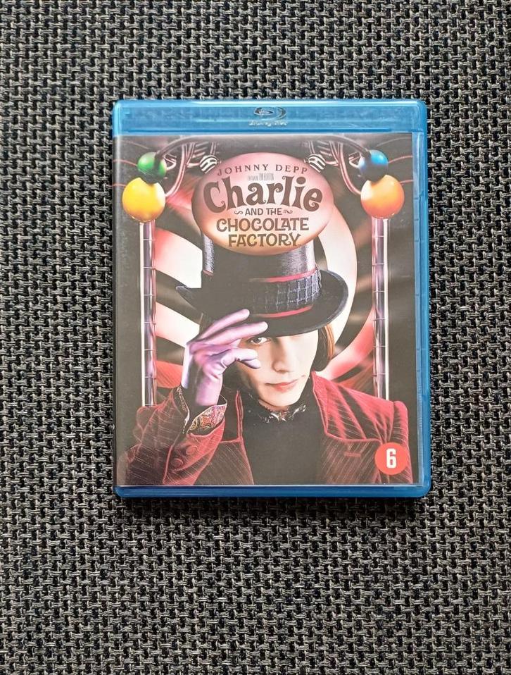 Blue-ray: Charlie and the Chocolate Factory (Tim Burton), Cd's en Dvd's, Blu-ray, Zo goed als nieuw, Kinderen en Jeugd, Ophalen of Verzenden