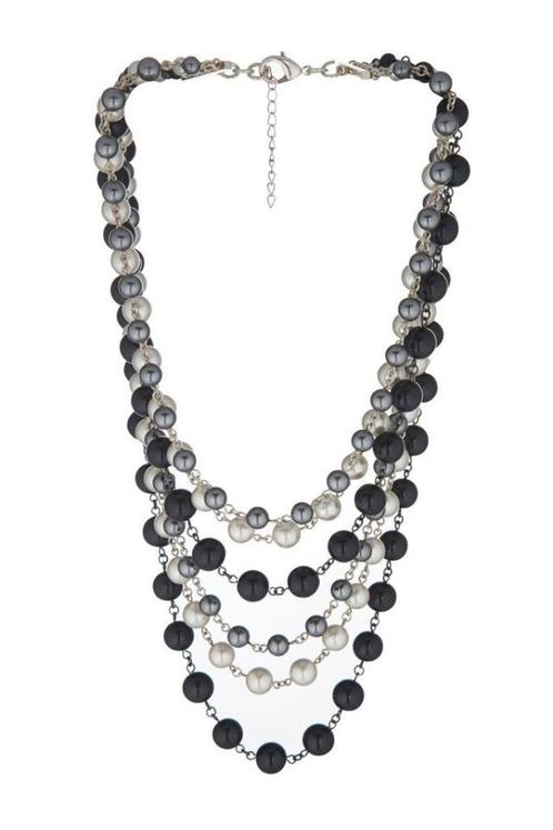 Devernois - Halsketting / Collier - Nieuw (Blauw-Grijs-Wit), Handtassen en Accessoires, Kettingen, Nieuw, Overige materialen, Blauw