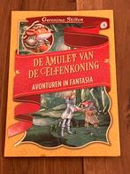 Geronimo Stilton - De amulet van de elfenkoning, Boeken, Fictie algemeen, Geronimo Stilton, Ophalen of Verzenden, Zo goed als nieuw