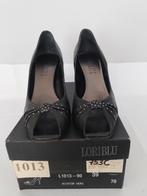 753C* LORIBLU superbes escarpins noirs tout cuir (39), Escarpins, Loriblu, Porté, Noir