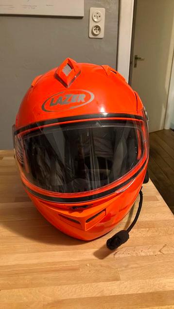 LAZER „Paname” Fluo oranje helm perfecte staat, Motoren, Ophalen, Lazer, Dames, XL