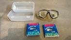 Masker Tusa Geminus met aangepaste glazen -4 en -5,5, Watersport en Boten, Ophalen of Verzenden, Gebruikt, Duikbril of Snorkel
