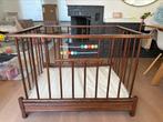 Houten park Kibofa met matras - vintage, Kinderen en Baby's, Ophalen, Gebruikt, Rechthoekig