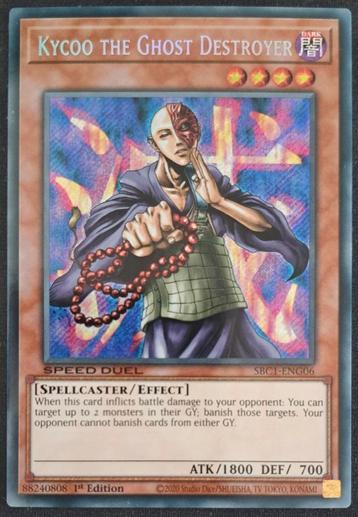 Yugioh Kycoo the Ghost Destroyer Secret Rare SBC1-ENG06