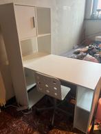 Bureau wit, Huis en Inrichting, Ophalen, Zo goed als nieuw, Bureau