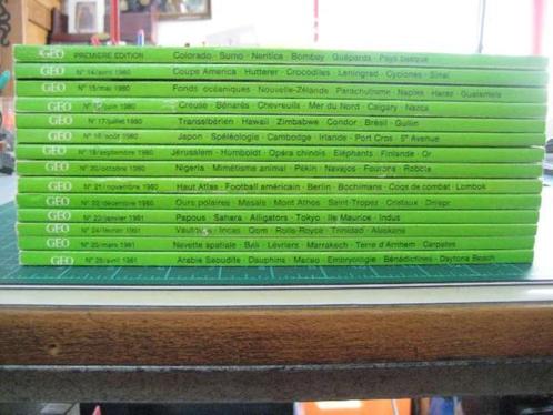 GEO magazine ; n 1, puis de 14 à 20, puis de 22 à 26 ; état, Boeken, Atlassen en Landkaarten, Nieuw, België, Ophalen of Verzenden