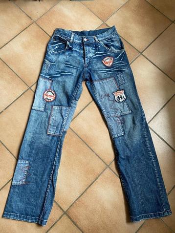 Kaporal 5 Red Line Las Vegas jeans W32 EU 40 bleu patchwork  disponible aux enchères