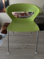 Design vergaderstoelen groen amper gebruikt 6stuks enkel lot, Ophalen, Zo goed als nieuw