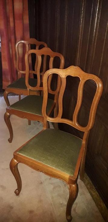 6 eikenhouten stoelen in Louis XV-stijl  beschikbaar voor biedingen