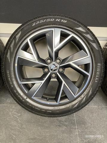 19” originele Skoda Kodiaq ‘Triglav’ velgen + banden 5x112   beschikbaar voor biedingen