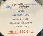 Honda CBF 1000 ABS - 38.508 km - 2008 - garantie 1 an, Motos, Tourisme, Entreprise, Plus de 35 kW, 4 cylindres