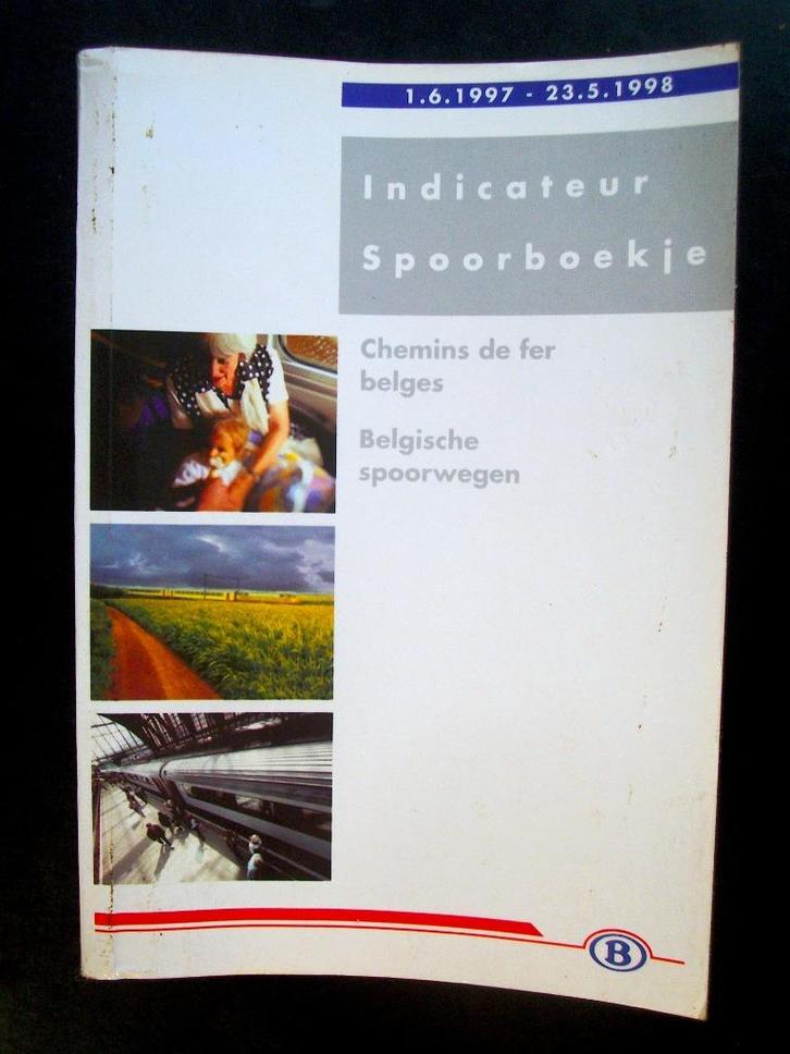 Belgische spoorwegen - NMBS - Papieren indicator 1997 - 1998, Verzamelen, Spoorwegen en Tram, Gebruikt, Trein, Boek of Tijdschrift