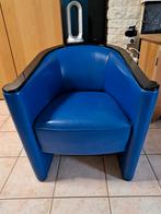 2 vintage koningsblauwe leren clubstoelen Polstermöbel