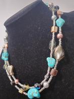 Zéér mooie turquoise stenen ketting, Ophalen of Verzenden, Zo goed als nieuw, Steen of Mineraal