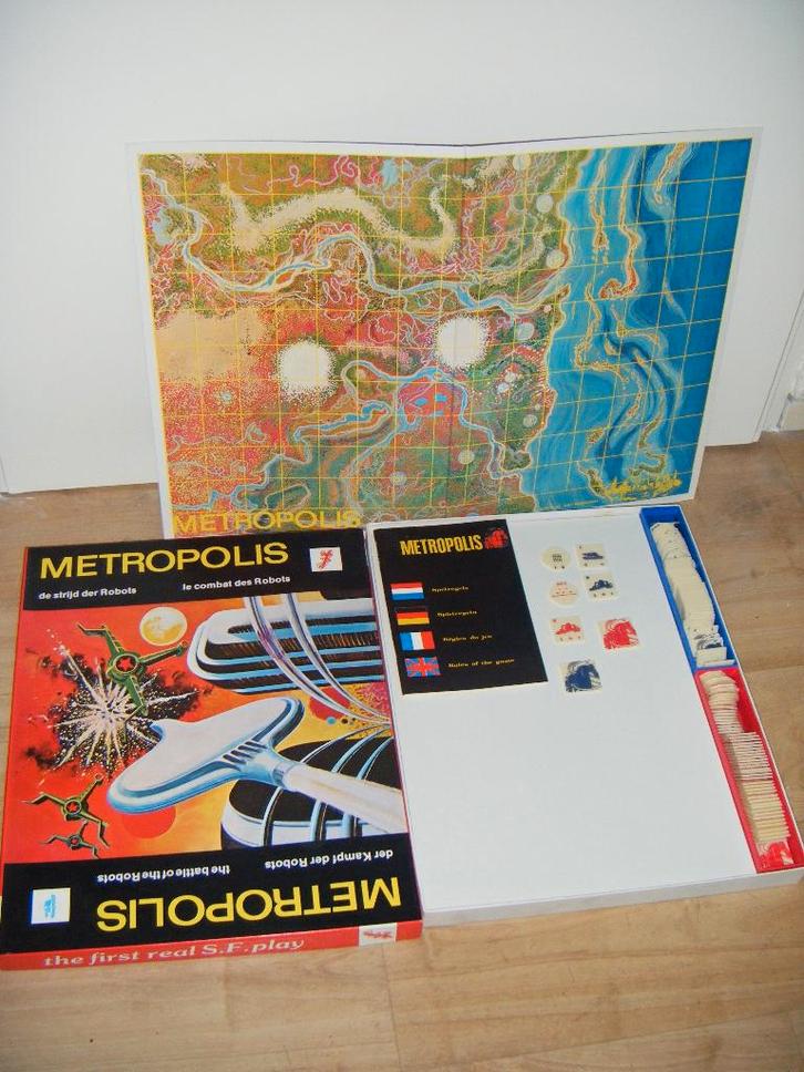 Vintage Metropolis,1978,orig! UFO tactisch bordspel,sealed, Hobby en Vrije tijd, Gezelschapsspellen | Bordspellen, Nieuw, Ophalen of Verzenden