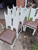 Stoelen, Huis en Inrichting, Stoelen, Ophalen, Gebruikt, Wit, Vijf, Zes of meer stoelen