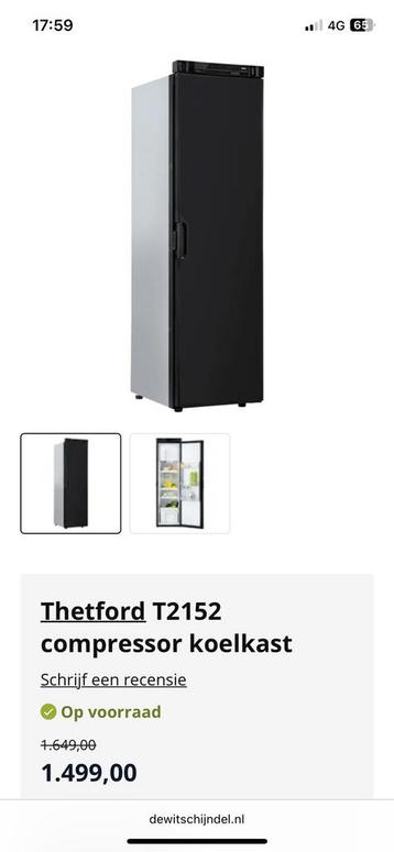 Thetford T2152 compressor koelkast, inbouw, 12V beschikbaar voor biedingen