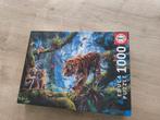 Educa puzzle 1000 stuks tijgers, Hobby en Vrije tijd, Denksport en Puzzels, Ophalen, 500 t/m 1500 stukjes, Zo goed als nieuw, Legpuzzel