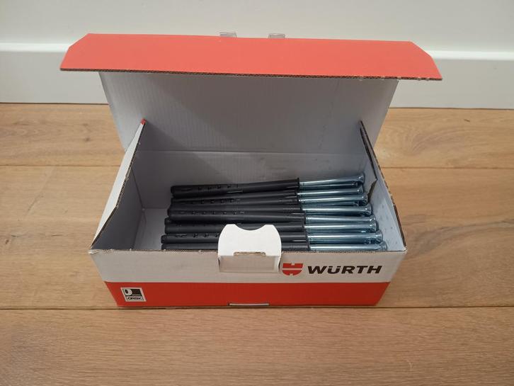 Constructieplug 10X135/65 - Würth - 50 Stuks - NIEUW, Doe-het-zelf en Bouw, IJzerwaren en Bevestigingsmiddelen, Nieuw, Schroeven