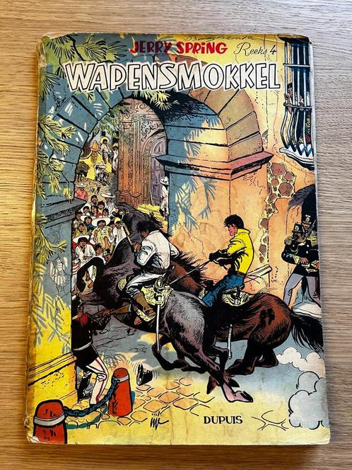 Jerry Spring 4: Wapensmokkel: EERSTE DRUK 1957 - Jijé, Boeken, Stripverhalen, Gelezen, Eén stripboek, Ophalen of Verzenden