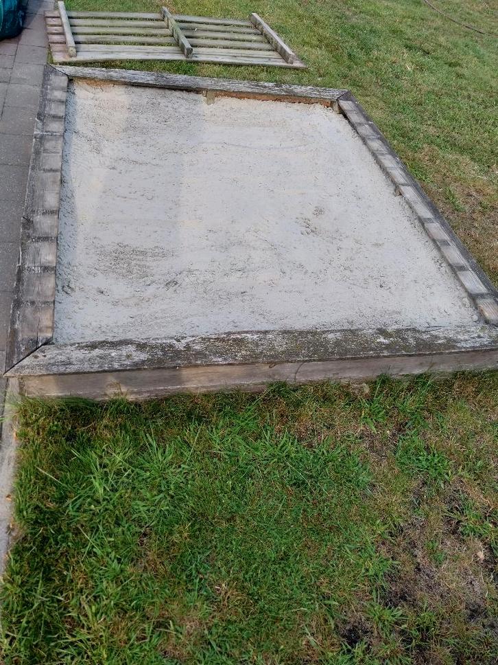 Houten zandbak Wickey, Enfants & Bébés, Jouets | Extérieur | Aires de jeux, Utilisé, Bac à sable, Enlèvement