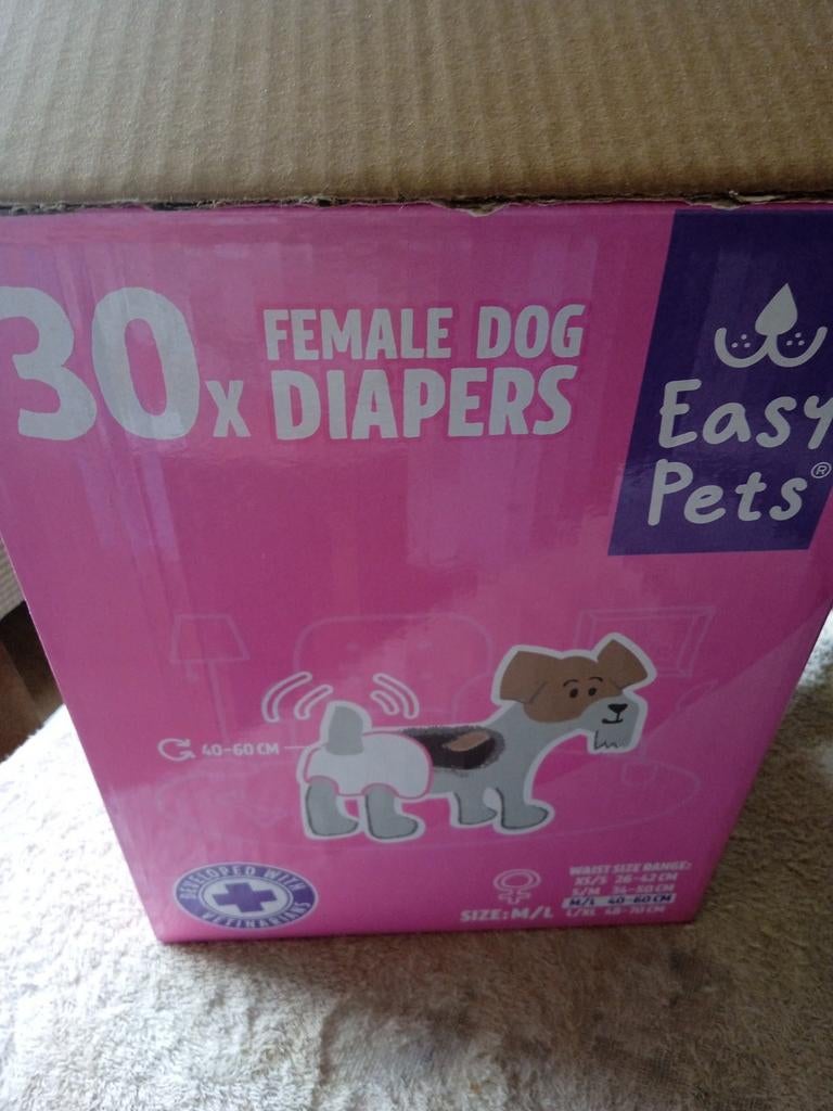 Honden Pampers voor middelgrote hond 29 stuks, Dieren en Toebehoren, Honden-accessoires, Ophalen