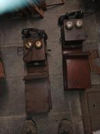 2 oude wandtelefoons, Ophalen