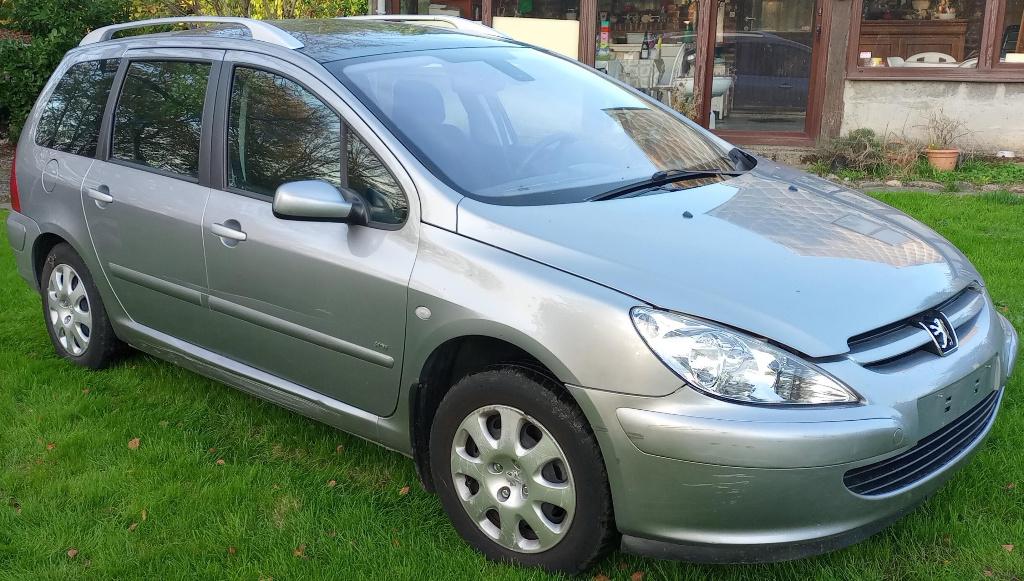 Peugeot 307 SW 2.0HDI 90cv, Autos, Peugeot, Particulier, Diesel, Euro 3, Break, 5 portes, Boîte manuelle, Argent ou Gris, Noir