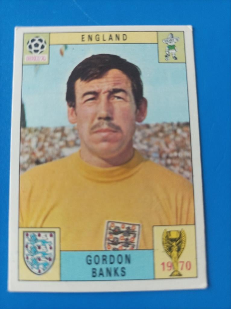 Panini Mexico 70, Angleterre Gordon Banks, Enlèvement ou Envoi