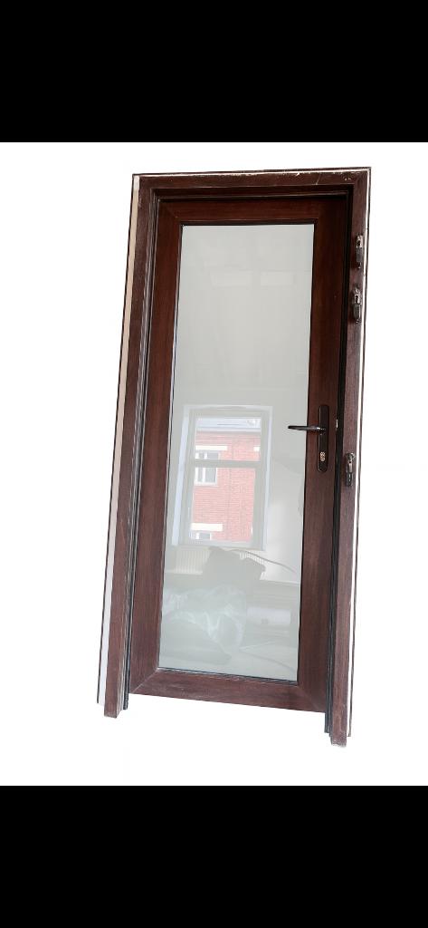 Porte coupe-feu EI60 avec dormant – bon état, Bricolage & Construction, 75 à 150 cm, Comme neuf, Synthétique, Enlèvement