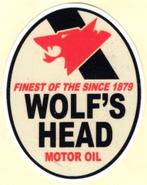 Wolf's Head Motor Oil sticker #3, Motoren, Verzenden